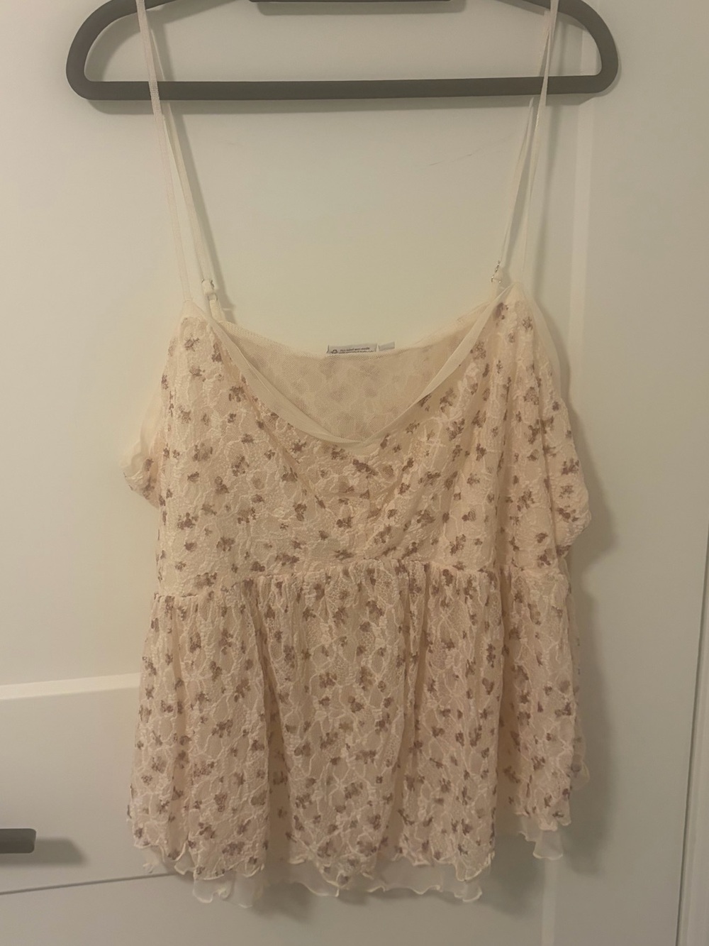 Torrid Lovesick Cream Floral Lace Camisole